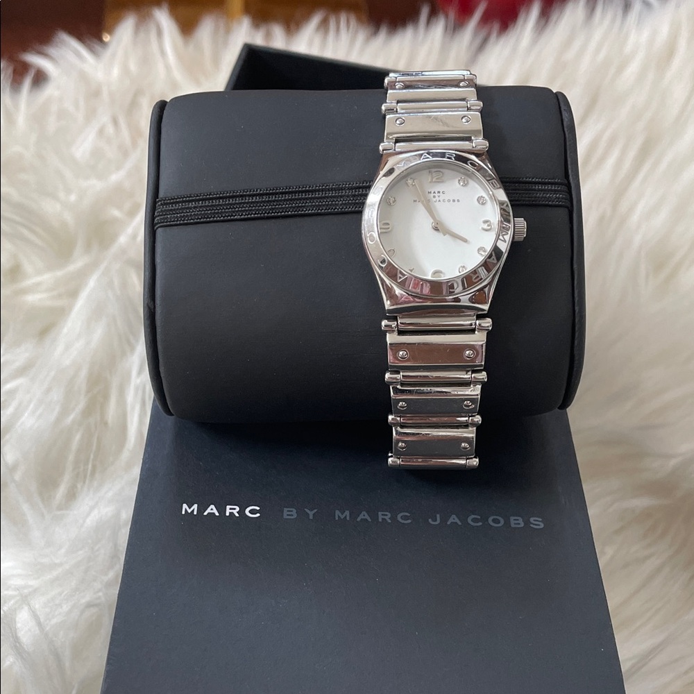 Marc By Marc Jacobs Silver Watch with White Dial